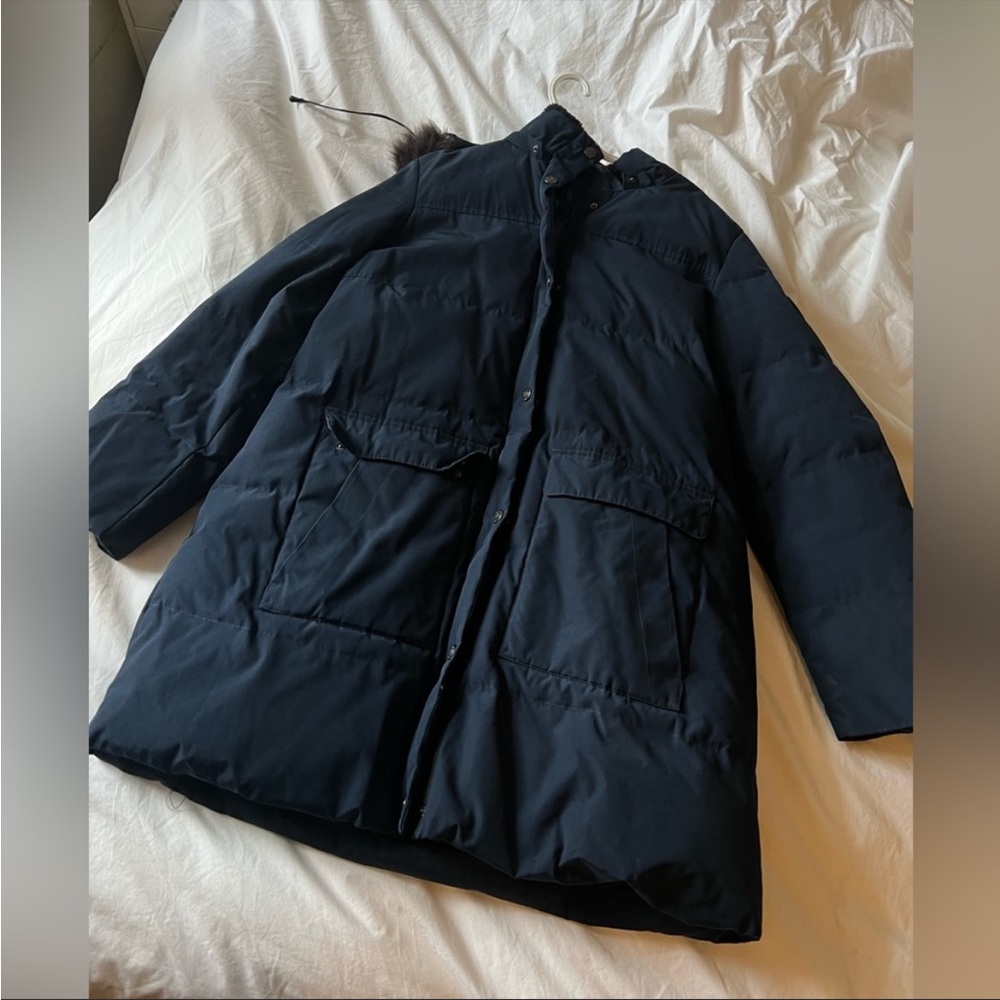 Arctic Expedition Women's Quilted Down Coat /Navy, Gem